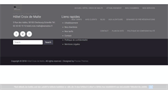Desktop Screenshot of hotelcroixmalte.com