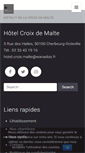 Mobile Screenshot of hotelcroixmalte.com
